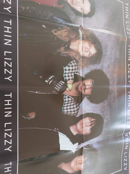 Thin Lizzy Thunder and lightning European tour 1983 programme with pull outposter