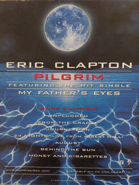 Eric Clapton Pilgrim World Tour 1998 Concert Program Tour Book