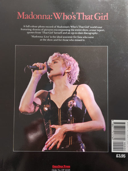 madonna live whos that girl 1987 CONCERT TOUR PROGRAMME