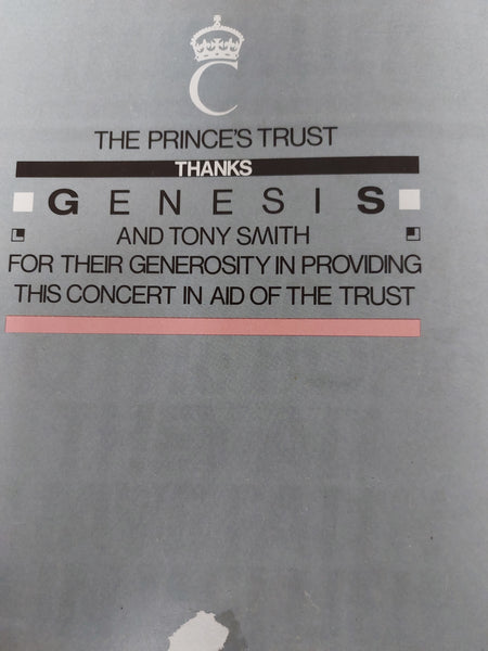 Genesis 1984 Mama Tour Birmingham NEC Concert Programme (UK) Princes Trust