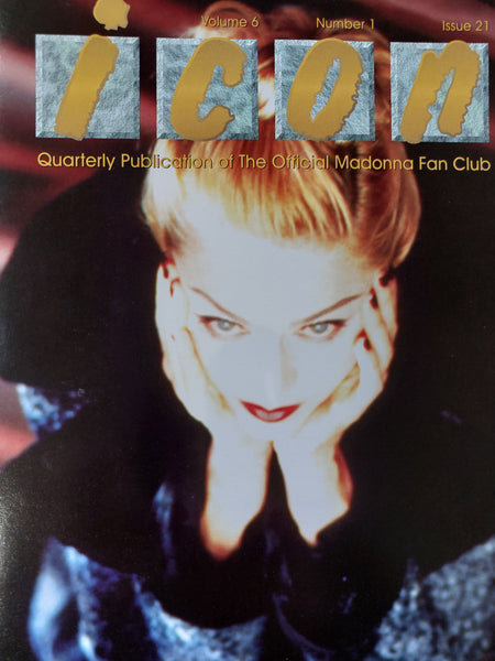 MADONNA  ICON FAN CLUB MAGAZINE NUMBER 21 VOLUME 6 ISSUE 1 EVITA ERA