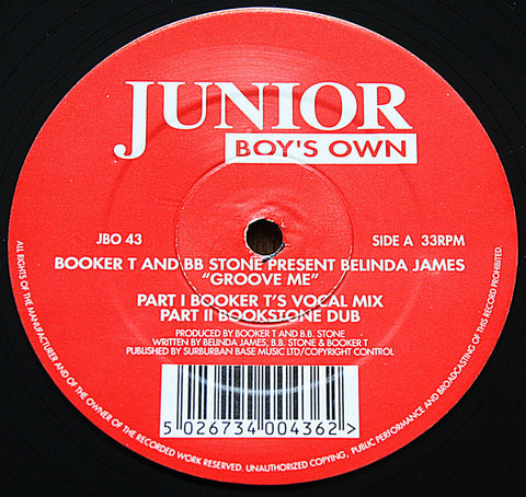 Booker T And BB Stone* Present Belinda James : Groove Me (12", Red)