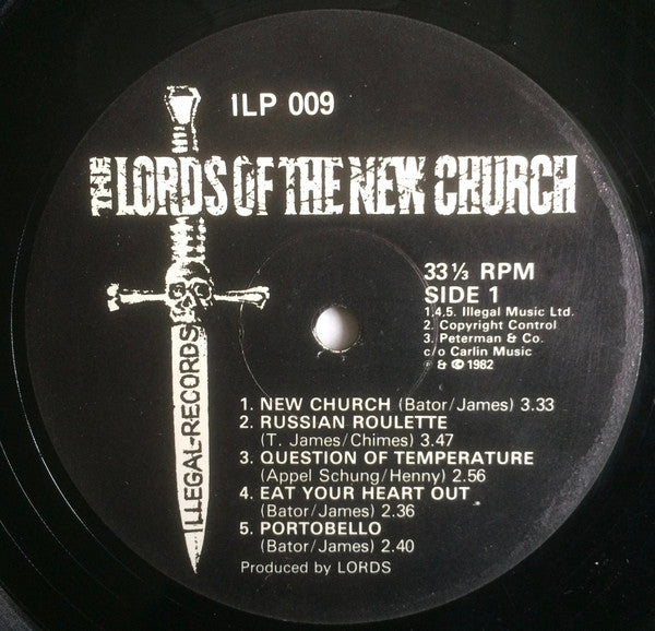 The Lords Of The New Church* : The Lords Of The New Church (LP, Album)