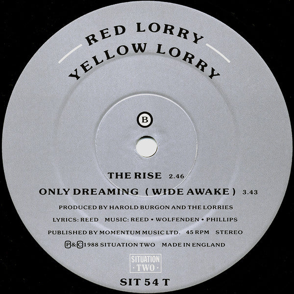 Red Lorry Yellow Lorry : Only Dreaming (Wide Awake) (12", Single)