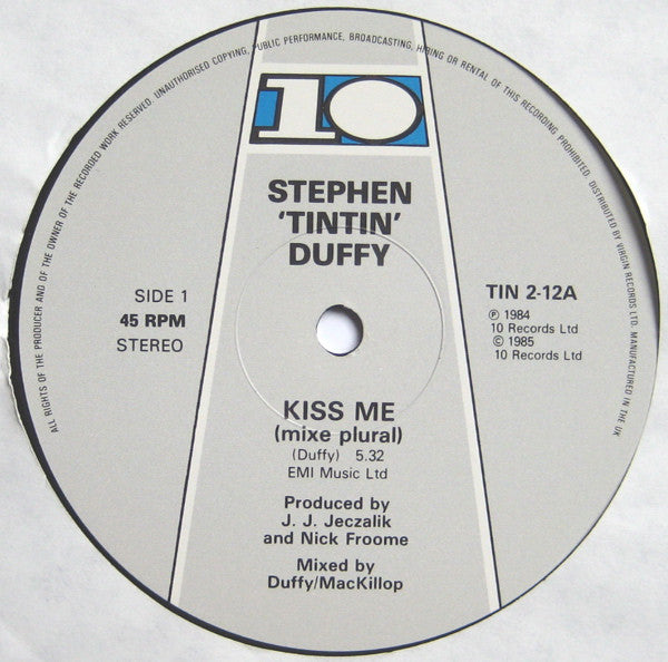 Stephen Duffy : Kiss Me (12", Single)