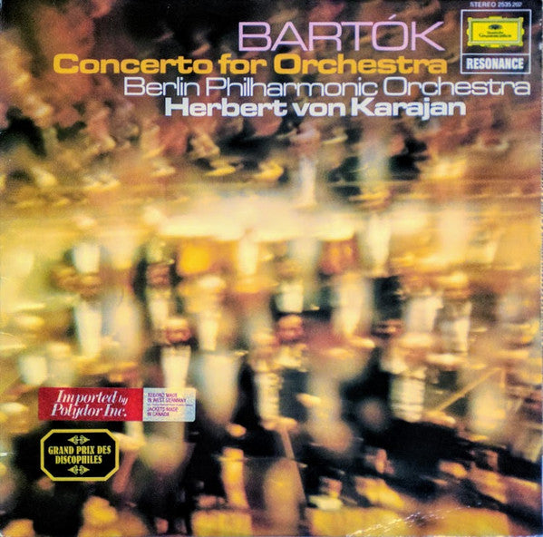 Bartók*, Berlin Philharmonic Orchestra*, Herbert von Karajan : Béla Bartók, Concerto For Orchestra (LP, RE)