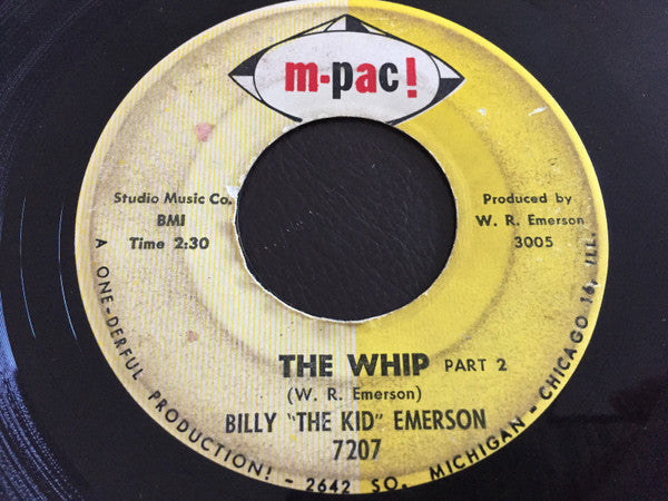 Billy Emerson : The Whip (7", Single)