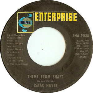 Isaac Hayes : Theme From Shaft (7", Single, Ame)