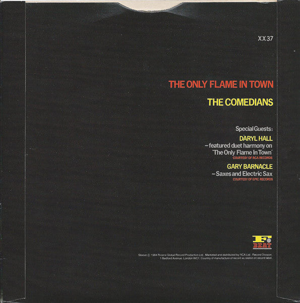 Elvis Costello & The Attractions : The Only Flame In Town (7", Single)