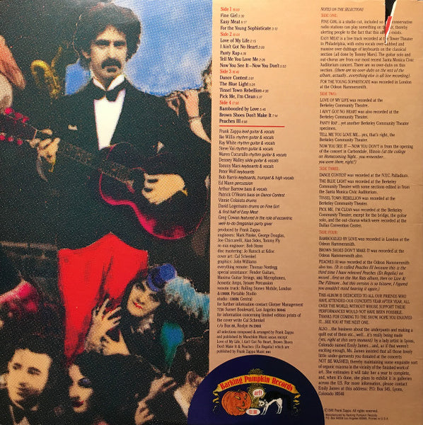 Frank Zappa : Tinsel Town Rebellion (2xLP, Album, Ter)