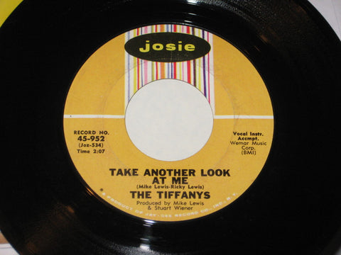 The Tiffanys : Take Another Look At Me / Heaven On Earth (7")