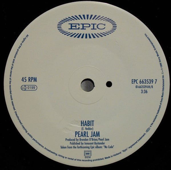 Pearl Jam : Who You Are (7", Single)