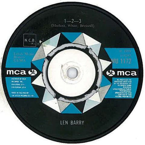 Len Barry : 1-2-3 / You Baby (7", Single, RE)