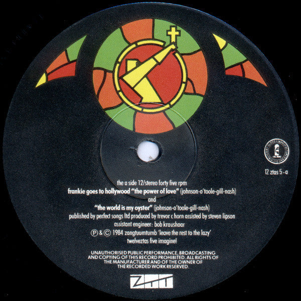 Frankie Goes To Hollywood : The Power Of Love (12", Single, Env)