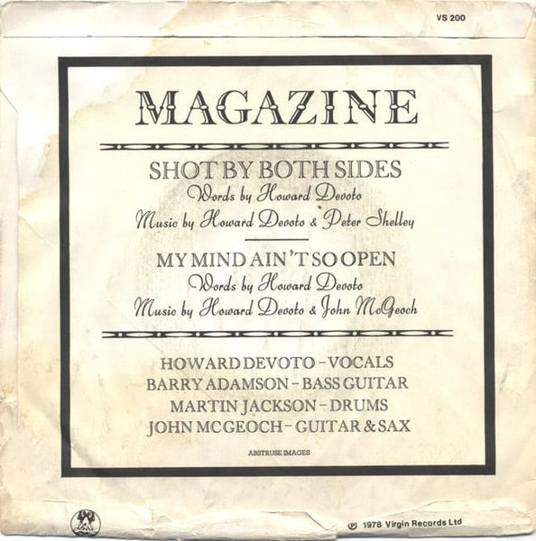 Magazine : Shot By Both Sides (7", Single, Pap)