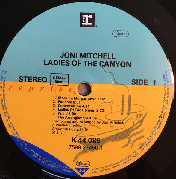 Joni Mitchell : Ladies Of The Canyon (LP, Album, RE, 180)