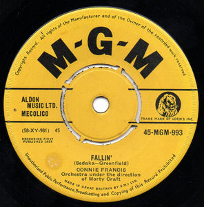 Connie Francis : I'll Get By / Fallin' (7")