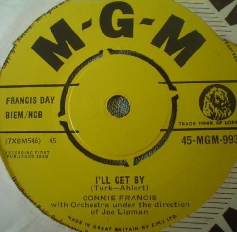 Connie Francis : I'll Get By / Fallin' (7")