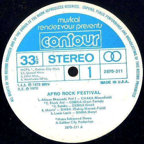 Various : Afro Rock Festival (LP, Comp, USA)