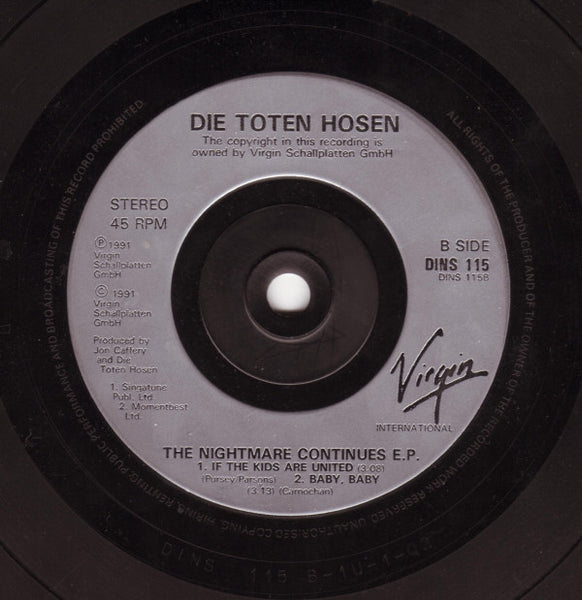 Die Toten Hosen : The Nightmare Continues E.P. (7", EP)