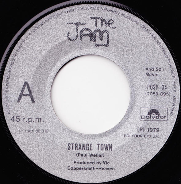 The Jam : Strange Town (7", Single, Pap)