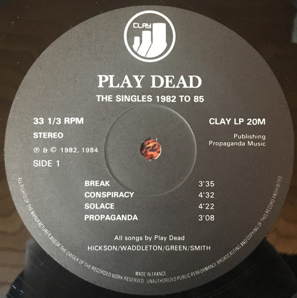 Play Dead (2) : The Singles ~ 1982~85 (LP, Comp)