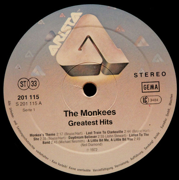 The Monkees : Greatest Hits (LP, Comp, RE)