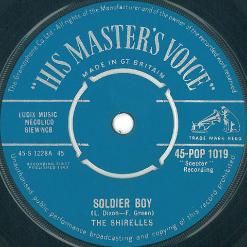 The Shirelles : Soldier Boy (7", Single)