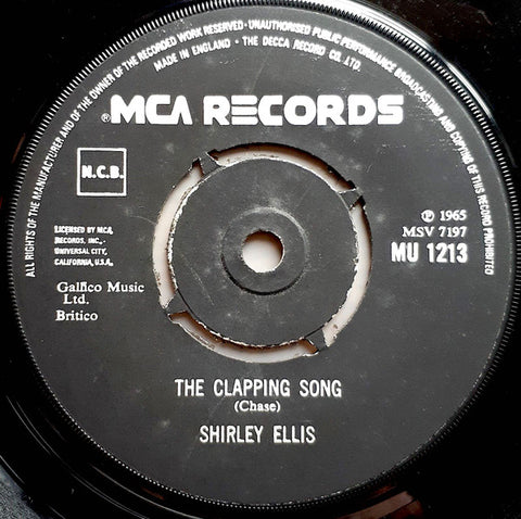 Shirley Ellis : The Clapping Song / The Nitty Gritty (7", Single, RE)