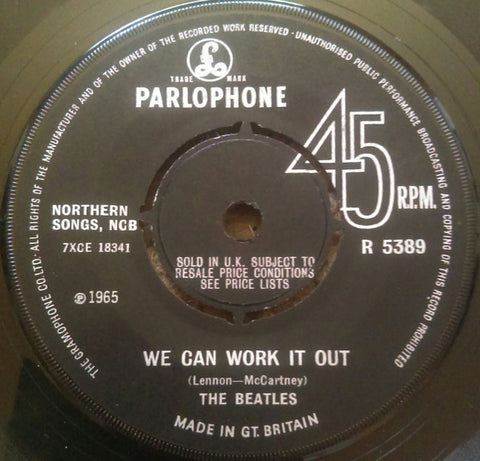 The Beatles : We Can Work It Out / Day Tripper (7", Single, Cro)