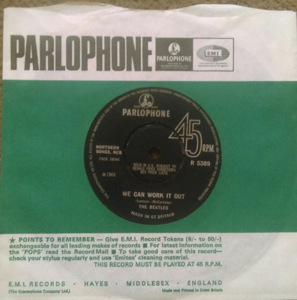 The Beatles : We Can Work It Out / Day Tripper (7", Single, Cro)