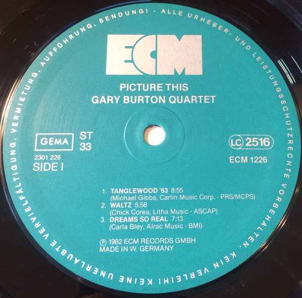 Gary Burton Quartet : Picture This (LP, Album)