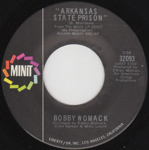 Bobby Womack : More Than I Can Stand / Arkansas State Prison (7", Single)