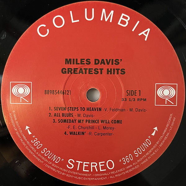 Miles Davis : Miles Davis' Greatest Hits (LP, Comp, RE, 150)