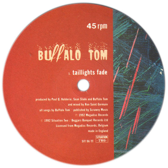 Buffalo Tom : Taillights Fade (10", Single)