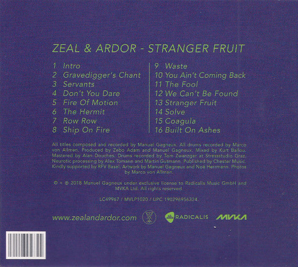 Zeal & Ardor* : Stranger Fruit (CD, Album)