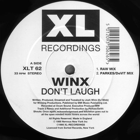 Winx* : Don't Laugh (12", Single)