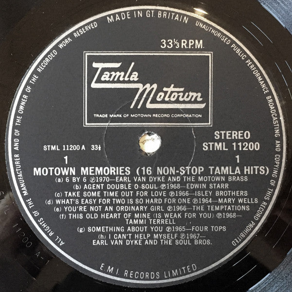 Various : Motown Memories (16 Non-Stop Tamla Hits) (LP, Comp, Mixed)