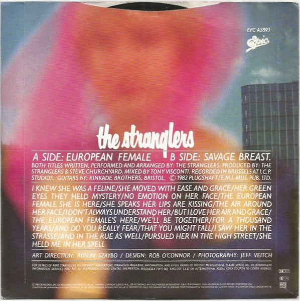 The Stranglers : European Female (7", Single, Lig)