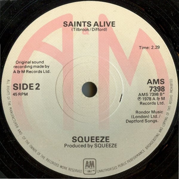 Squeeze (2) : Goodbye Girl (7", Single, 3D )