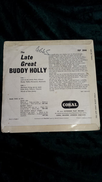 Buddy Holly : The Late Great Buddy Holly (7", EP, 4-P)