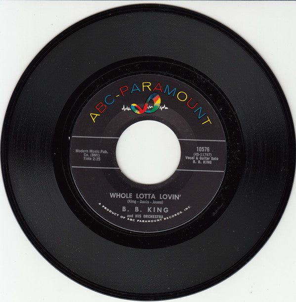 B.B. King Orchestra / B.B. King : Whole Lotta Lovin / The Hurt (7", Single, Styrene)