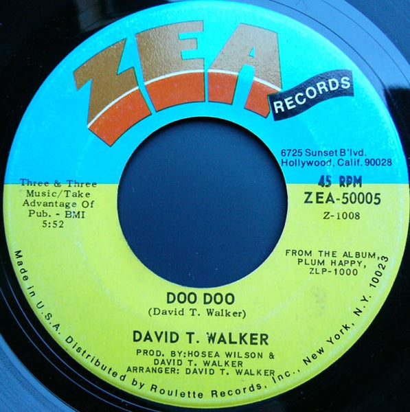 David T. Walker : Love Vibrations / Doo Doo (7", Roc)