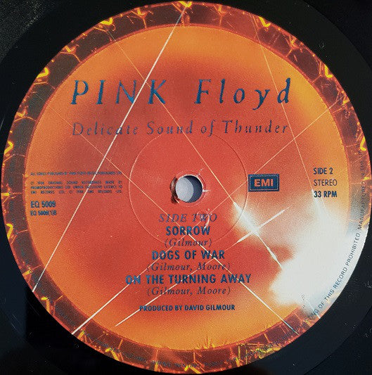 Pink Floyd - Delicate Sound Of Thunder (2xLP, Album, Son) (Very Good Plus  (VG+)