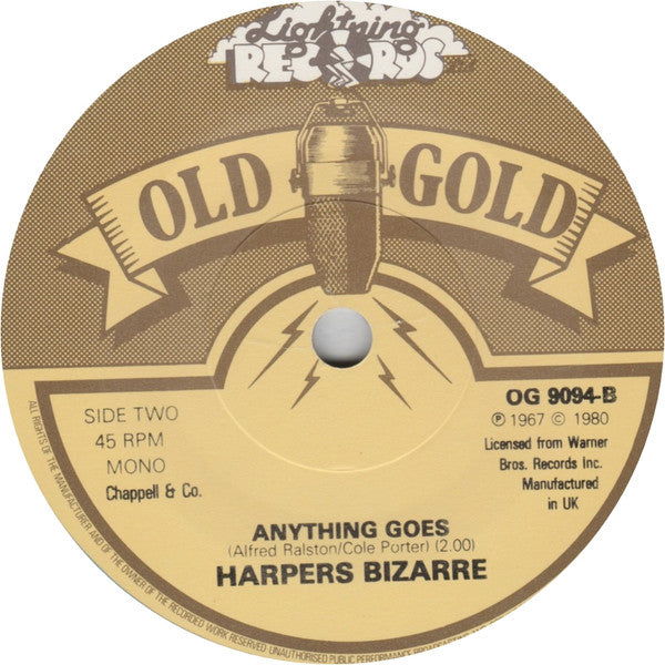 Harpers Bizarre : 59th Street Bridge Song (Feelin' Groovy) / Anything Goes (7", Mono, RE)