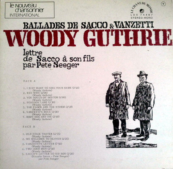 Woody Guthrie : Ballades De Sacco & Vanzetti (LP, Album, RE)