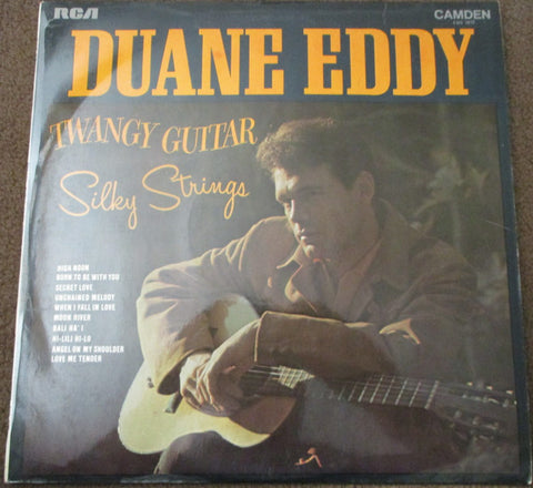 Duane Eddy : Twangy Guitar Silky Strings (LP, Album, RE)