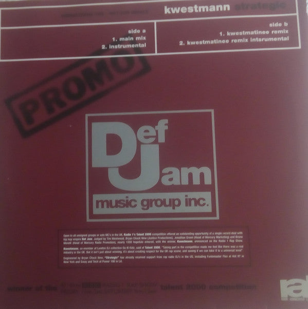 Kwestmann : Strategic (12", Promo)