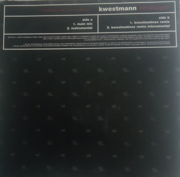 Kwestmann : Strategic (12", Promo)