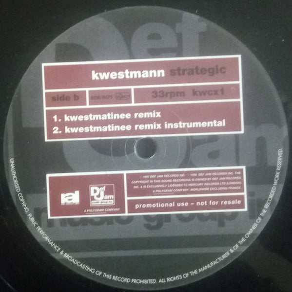 Kwestmann : Strategic (12", Promo)